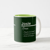 Josie Personalized Name Coffee Mug Zweifarbige Tasse (VorderseiteRechts)