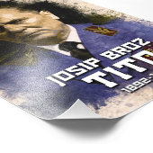 Josip Broz Tito 1892 - 1980 SFRJ Farbportrait Fotodruck (Ecke)