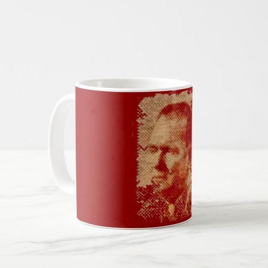 JOSIP BROZ TITO ALTES FOTO KAFFEETASSE (Vorderseite Links)
