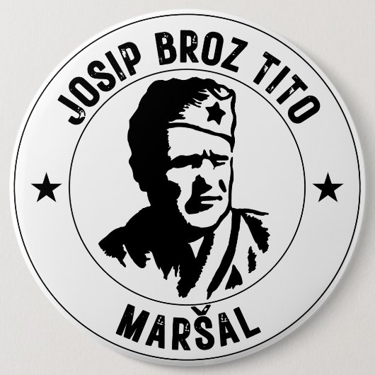 Josip Broz Tito Maršal Button (Vorderseite)