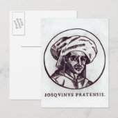 Josquin des Pres Postkarte (Vorne/Hinten)