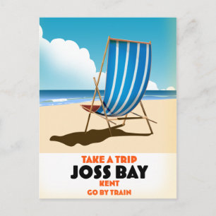 Joss Bay Kent Vintages Reiseplakat. Postkarte