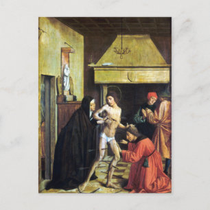 Josse Lieferinxe Saint Sebastian Cured von Irene Postkarte