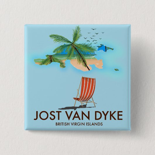 jost van dyke Britische Jungfrau Islands. Button (Vorderseite)