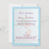 jost van dyke Britische Jungfrau Islands. Einladung (Vorderseite)