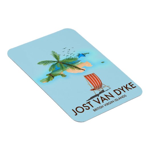 jost van dyke Britische Jungfrau Islands. Magnet (Rechte Seite)