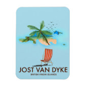 jost van dyke Britische Jungfrau Islands. Magnet (Vertikal)