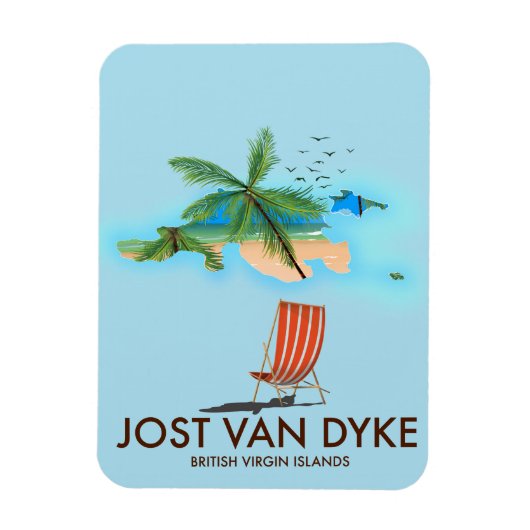 jost van dyke Britische Jungfrau Islands. Magnet (Vertikal)
