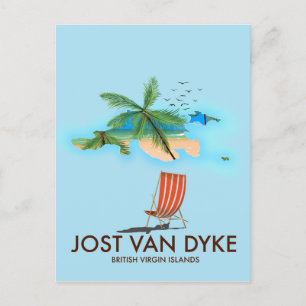jost van dyke Britische Jungfrau Islands. Postkarte