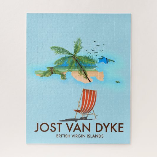 jost van dyke Britische Jungfrau Islands. Puzzle (Vertikal)