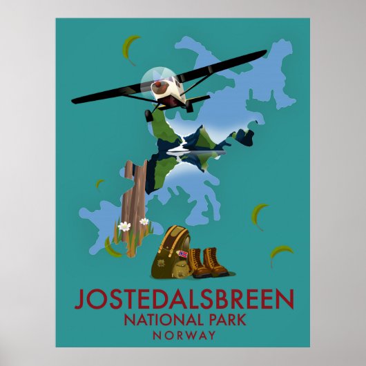 Jostedalsbreen National Park Flight Poster (Vorne)