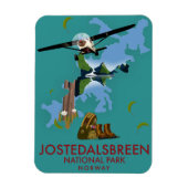 Jostedalsbreen National Park Flight Poster Magnet (Vertikal)
