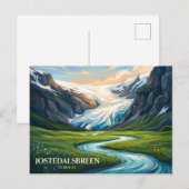 Jostedalsbreen Nationalpark Norwegen Postkarte (Vorne/Hinten)