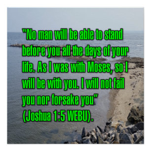 Josua 1:5 WEBU Poster