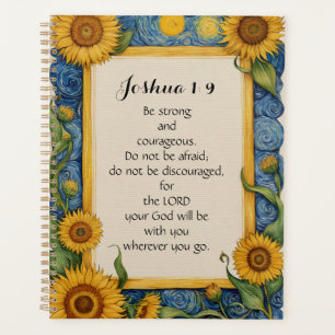 Josua 1:9 NIV Bibelvers Kunst Planer