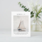 Josua 1:9 Sei stark und mutig Postkarte (Stehend Vorderseite)