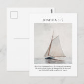 Josua 1:9 Sei stark und mutig Postkarte (Vorne/Hinten)