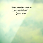 Josua 24:15 fensteraufkleber (Blatt 3)