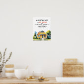 josua 24:15 ich aber poster (Küche)