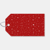 JOT Bold Typografy Modern Christmas Red Geschenkanhänger (Rückseite Horizontal)