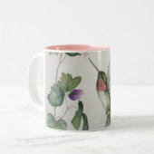 Jota Birthday Hummingbird Wings Liebe Wasserfarbe Zweifarbige Tasse (Vorderseite Links)