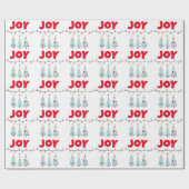 JoThree Blue Weihnachtsbäume Geschenkpapier (Flach)