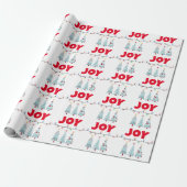 JoThree Blue Weihnachtsbäume Geschenkpapier (Ungerollt)