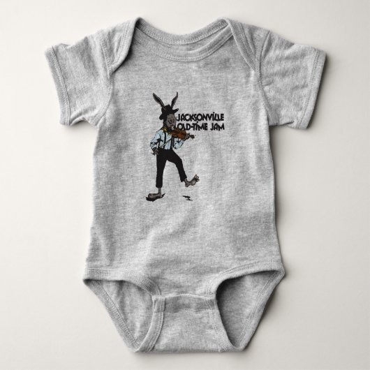JOTJ Fiddle Rabbit Babybodysuit Baby Strampler (Vorderseite)