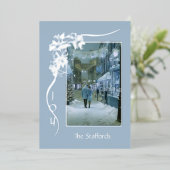 Joto the Works Blue Foil Christmas Card Folieneinladung (Stehend vorne)