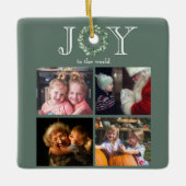 Joto the World 4 Fotos Personalisiert Keramikornament (Vorderseite)