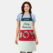 Joto the World Bright Weihnachtsküche Schürze (Getragen)