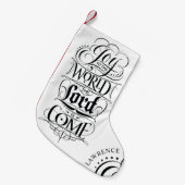 Joto the World Christlich Christmas Personalize Kleiner Weihnachtsstrumpf (Vorderansicht (hängend))