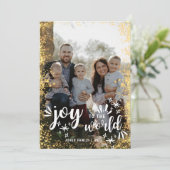 Joto the World Christmas Card Holiday Card Einladung (Stehend Vorderseite)