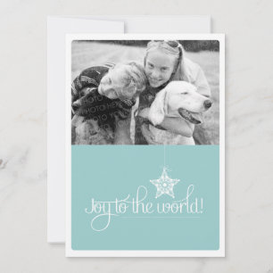 Joto the World Christmas Foto Flat Card Feiertagskarte