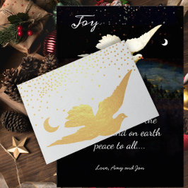 Joto the World Christmas Holiday Real Gold Folienkarte