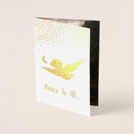 Joto the World Christmas Holiday Real Gold Folienkarte