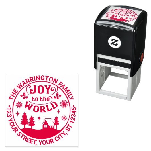 Joto the World Christmas Landscape Name Address Permastempel (Beispiel)