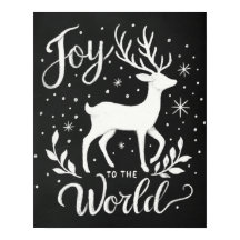 Joto the World Christmas Rentier Chalkboard