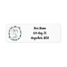 Joto the World Christmas Return Address Label