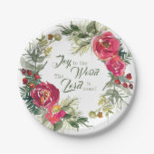 Joto the World Der Herr ist gekommen, Weihnachten Pappteller (Vorderseite)