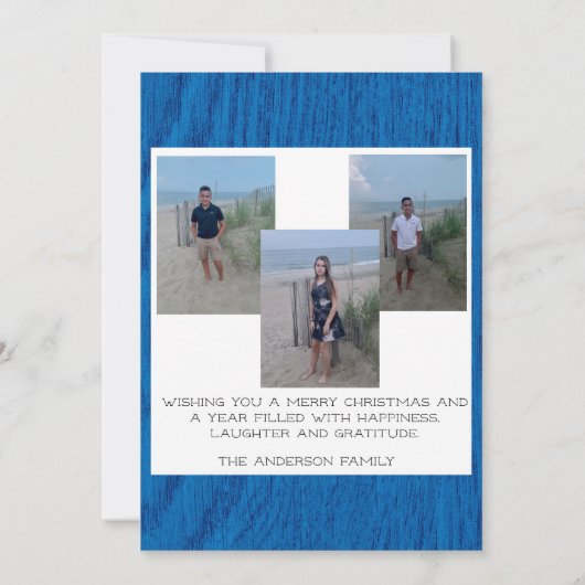 Joto the World Foto Collage Weihnachtskarte Einladung (Rückseite)