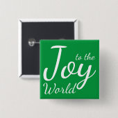 Joto the World Green Holiday Button (Vorne & Hinten)