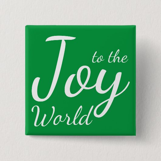 Joto the World Green Holiday Button (Vorderseite)