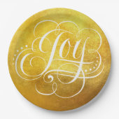 Joto the World Luxury Christmas - Imitats Gold Foi Pappteller (Vorderseite)