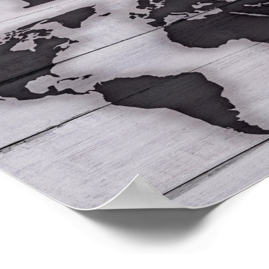 Joto the World Map Print Poster (Ecke)