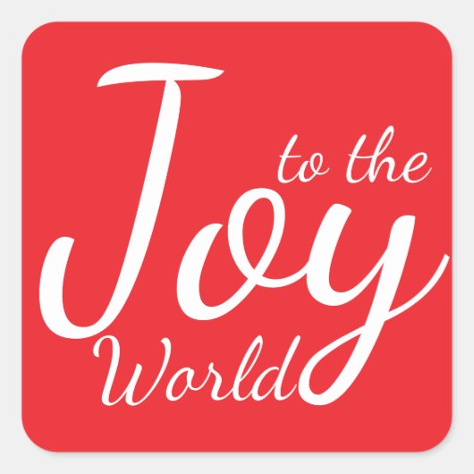 Joto the World Red Christmas Sticker (Vorderseite)