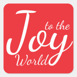 Joto the World Red Christmas Sticker