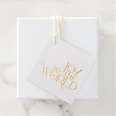 Joto the World Script Typografy Christmas Foil Geschenkanhänger (Mit Box)