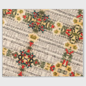 Joto the World Sheet Music Wrapping Paper Geschenkpapier (Flach)