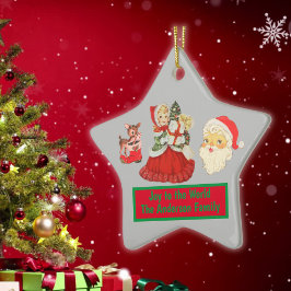 Joto the World Vintage Christmas Monogram | Keramik Ornament